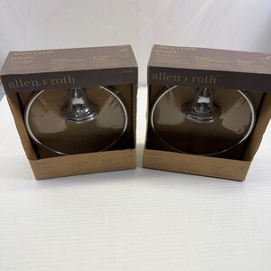 Set of 2 allen + roth Ashley Towel Ring - Chrome Finish - New Sealed in box